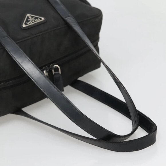 PRADA Shoulder Bag Nylon Black Silver Auth 135983 - Picture 8 of 15